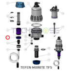 ECROU DE VEROUILLAGE BLEU - MIXRITE TF5 - Rep 7 - 352.080.118.08