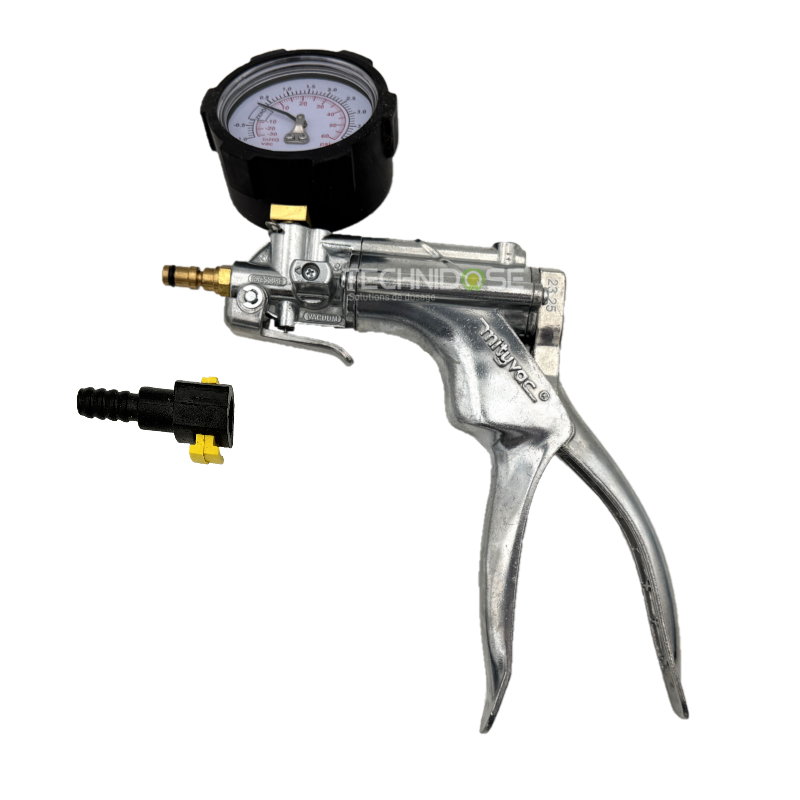 POMPE MITYVAC VIDE/PRESSION MANUELLE AVEC MANOMETRE MV8510 - METAL