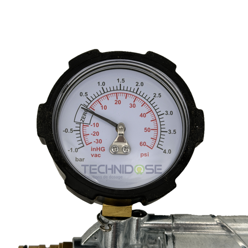 POMPE MITYVAC VIDE/PRESSION MANUELLE AVEC MANOMETRE MV8510 - METAL
