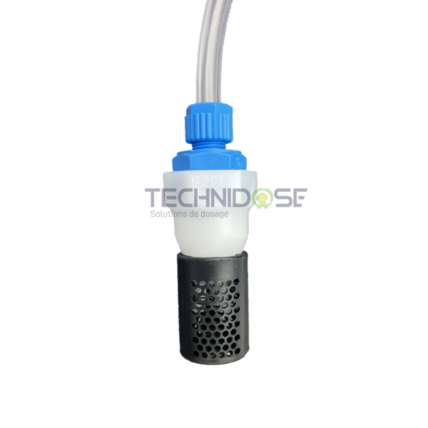 KIT TUBE ASPIRATION 10MM + CREPINE AVEC CLAPET - MODELE FTV