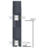 Canne d'aspiration XXL double niveau pour fûts 200 L et cuves IBC - 9900100275