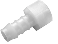 RACCORD DROIT CANNELE FEMELLE PVDF - TARAUDE 1/4''Gf - Ø6mm