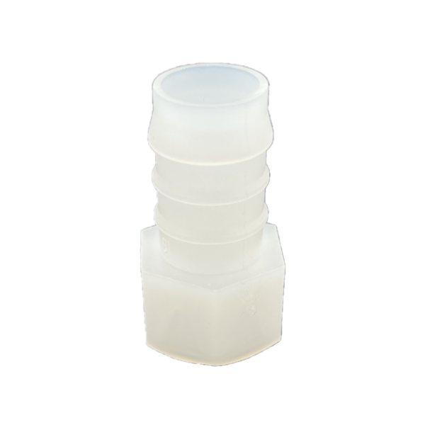 RACCORD DROIT CANNELE FEMELLE PVDF- TARAUDE 1/2"Gf - Ø19mm