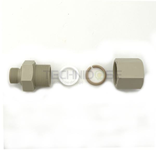 RACCORD DROIT PP 1/2''Gm - TUYAU Øext 22mm - série 2N