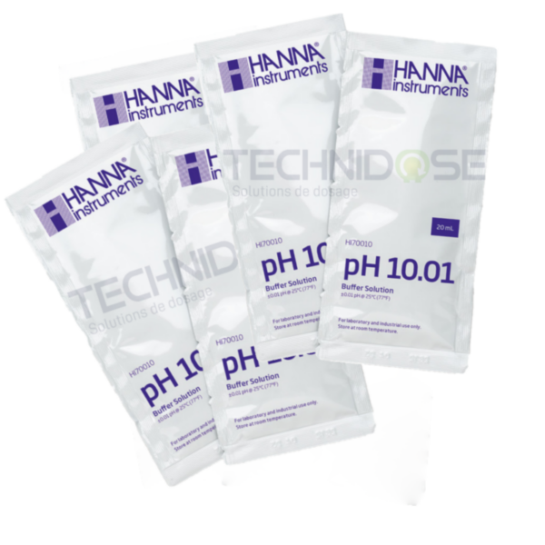 PACK 5 SACHETS SOLUTION TAMPON PH 10.01 - 20mL KITPH10SOLTAMPX5