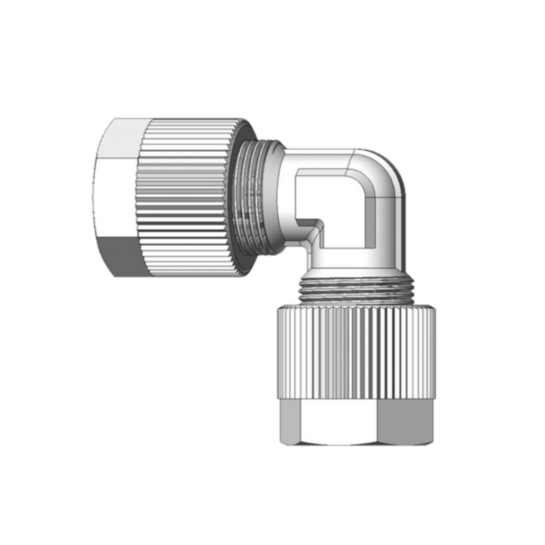 COUDE SERTO A COIFFE PVDF POUR TUBE Øext 16mm / Øint 13mm