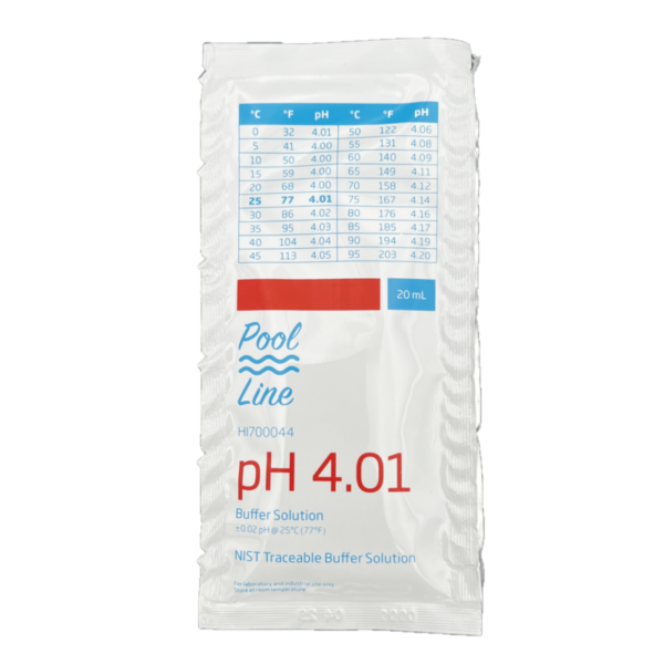 SOLUTION TAMPON PH 4.01 - SACHET 20mL POOL LINE